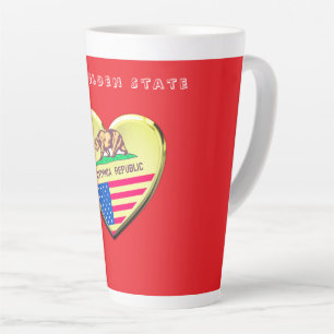 Tasse Latte État doré Californie Amusement