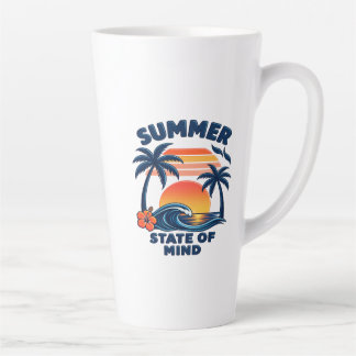 Tasse Latte État Estival
