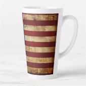 Tasse Latte États-Unis / Drapeau grungé (Droite)