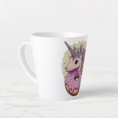 Tasse Latte Étincelle de Donut Unicorne (Angle gauche)