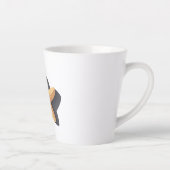 Tasse Latte Étoile de mer et son ombre (Droite)