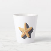 Tasse Latte Étoile de mer et son ombre (Devant)