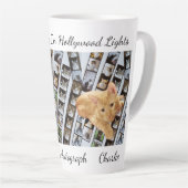 Tasse Latte Étoiles Brillantes Hollywood Chats Photo & Motif, (Angle droit)