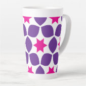 Tasse Latte Étoiles géo (Angle droit)
