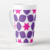 Tasse Latte Étoiles géo (Angle gauche)