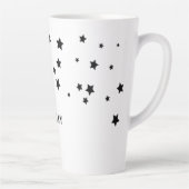 Tasse Latte Étoiles noires (Droite)