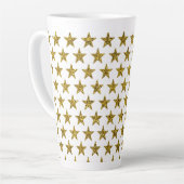 Tasse Latte Étoiles pailletées or (Angle gauche)