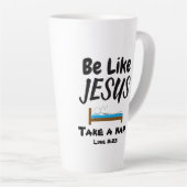 Tasse Latte Être comme Jésus (Angle droit)