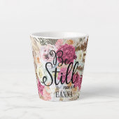 Tasse Latte Être encore tendance Aquarelle Pampas Grass Latte  (Devant)