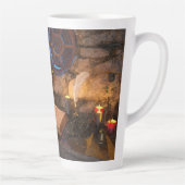 Tasse Latte Étude de sorcier de fantasy médiéval (Droite)