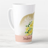 Tasse Latte Étudiante Boire (Angle gauche)