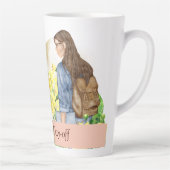 Tasse Latte Étudiante Boire (Droite)