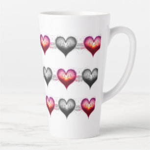 Tasse Latte Étui iPhone / iPad Cœur Anatomique Néon