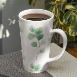 Tasse Latte Eucalyptus Motif vert<br><div class="desc">Eucalyptus Motif vert</div>