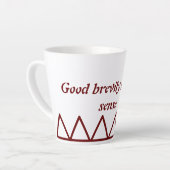 Tasse Latte Even withdrawal requires courage and strength (Angle gauche)