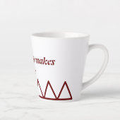 Tasse Latte Even withdrawal requires courage and strength (Droite)