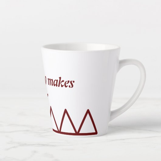 Tasse Latte Even withdrawal requires courage and strength (Droite)