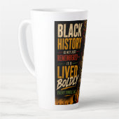 Tasse Latte Excellence Noire Citation 2ème (Angle gauche)