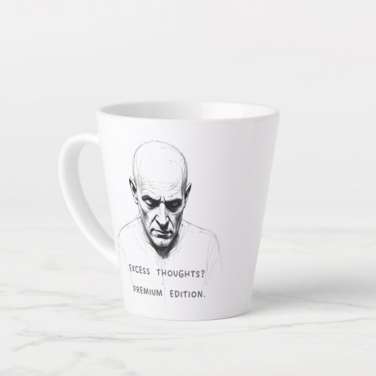 Tasse Latte Excess Thoughts? Premium Edition (Angle gauche)