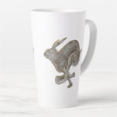 Tasse Latte Exécution de Rabbit exécution de hachage art rapid (Angle droit)