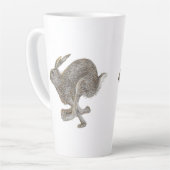 Tasse Latte Exécution de Rabbit exécution de hachage art rapid (Angle gauche)