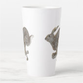 Tasse Latte Exécution de Rabbit exécution de hachage art rapid (Devant)