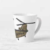 Tasse Latte Exemple d'hélicoptère militaire Chinook (Angle droit)