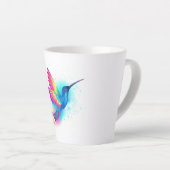 Tasse Latte Exotic Rainbow Hummingbird (Angle droit)