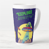 Tasse Latte Explorer l'infini (Angle droit)