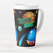 Tasse Latte Explorer l'infini (Angle droit)