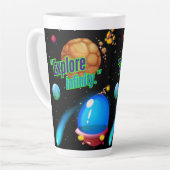 Tasse Latte Explorer l'infini (Angle gauche)