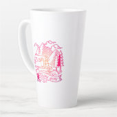Tasse Latte Explorez Plus Camper Rose Van Mountain Nature Love (Angle gauche)