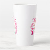 Tasse Latte Explorez Plus Camper Rose Van Mountain Nature Love (Devant)