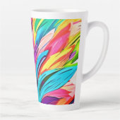 Tasse Latte Explosion Abstraite (Droite)