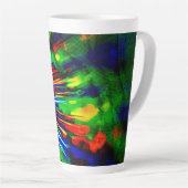 Tasse Latte Explosion arc-en-ciel (Angle droit)