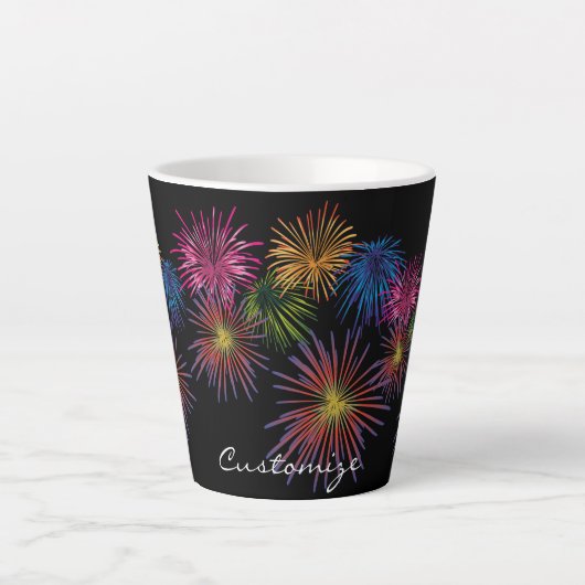 Tasse Latte Explosion de feux d'artifice Thunder_Cove (Devant)