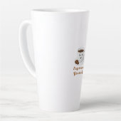 Tasse Latte Expresso Yourself – Funny Smiling Coffee Tee (Angle gauche)