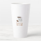 Tasse Latte Expresso Yourself – Funny Smiling Coffee Tee (Devant)