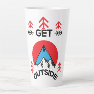 Tasse Latte Extérieur Outdoorsmen Amateurs de nature Art