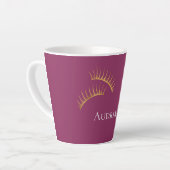 Tasse Latte Eyelashes en or rose Fille (Angle gauche)