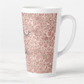 Tasse Latte Eyelashes Noir brillant Parties scintillant Blush  (Droite)