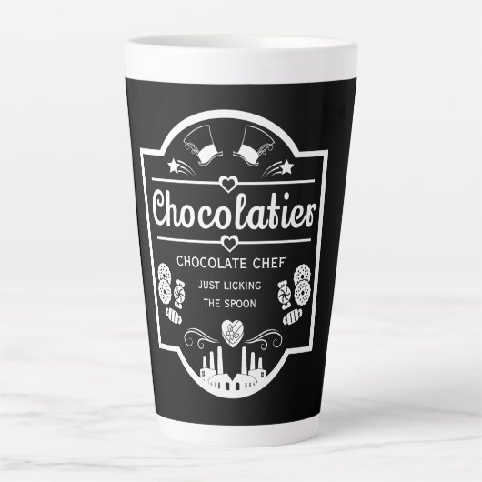 Tasse Latte Fabricant de chocolatier (Devant)