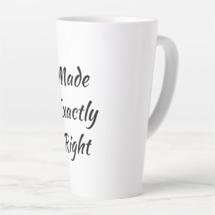 Tasse Latte Fabriqué en latte droite