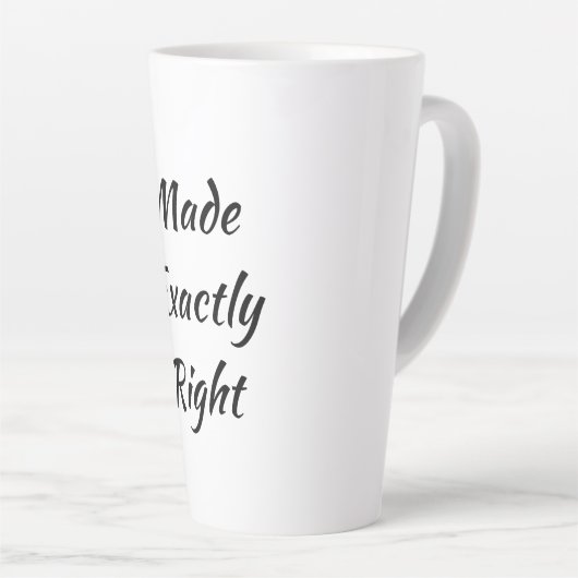 Tasse Latte Fabriqué en latte droite (Angle droit)