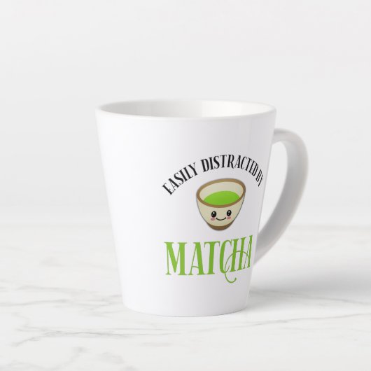Tasse Latte Facilement Distrait Par Matcha (Angle droit)