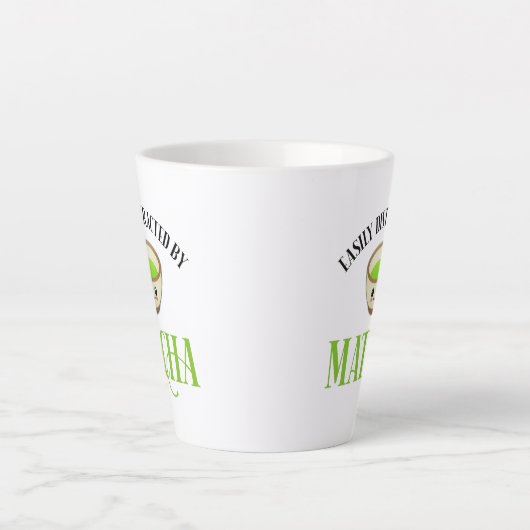Tasse Latte Facilement Distrait Par Matcha (Devant)