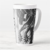 Tasse Latte Faire-part de retraite avec vieilles éperons (Angle droit)