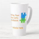 Tasse Latte Faisons une correspondance (Angle droit)