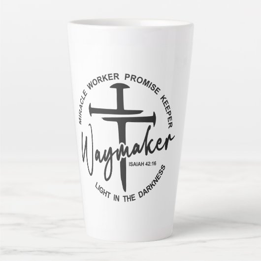 Tasse Latte Faith créatrice de chemin (Devant)
