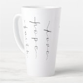 Tasse Latte Faith Hope Love (Angle gauche)